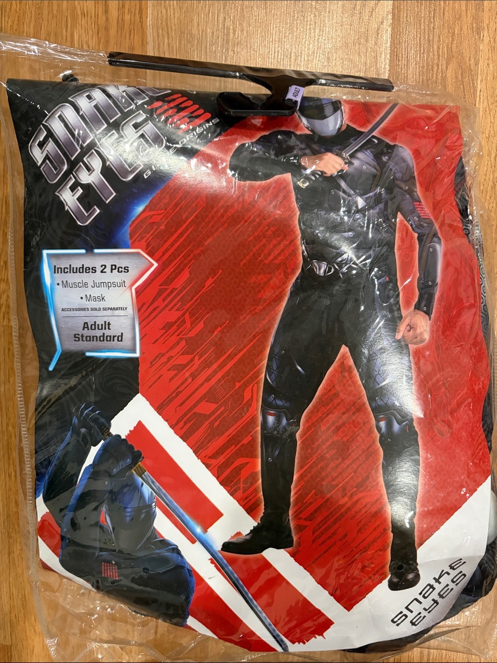 Black Snake Eyes Adult Costume - Muscle Jumpsuit & Mask